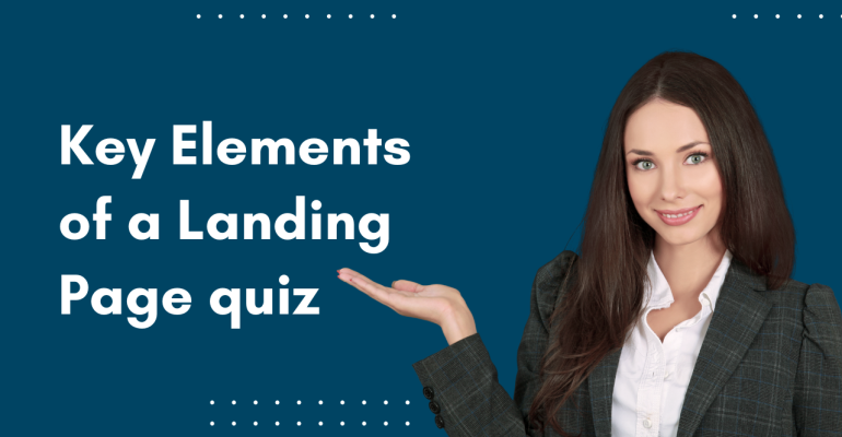 Quiz landing page template