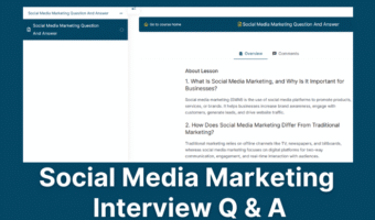 Social Media Marketing Question and Answer
