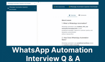 WhatsApp Automation Question and Answer Made Easy