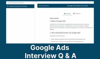 Google Ads Interview Question and Answer