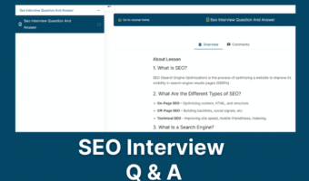 SEO Interview Question and Answer