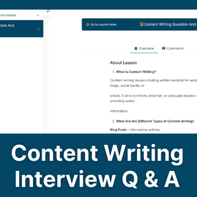 Content Writing Interview Q & A