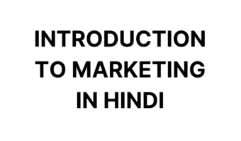 Introduction to Marketing